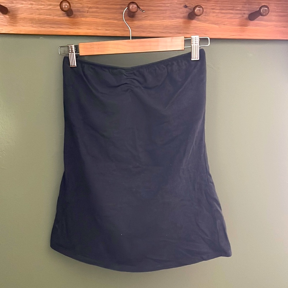 Charcoal, gray tubetop